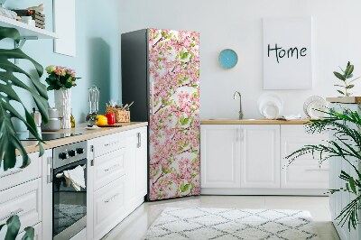 Magnetic refrigerator cover Cherry blossoms