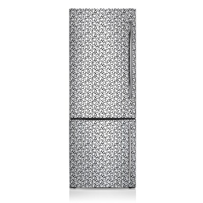 Magnetic refrigerator cover Black and white wheels