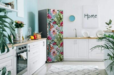 Decoration refrigerator cover Colorful cacti