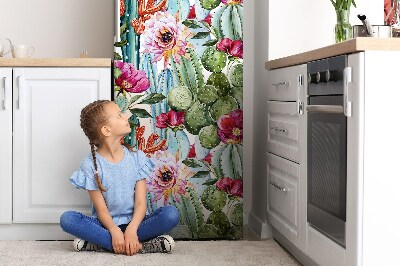 Decoration refrigerator cover Colorful cacti