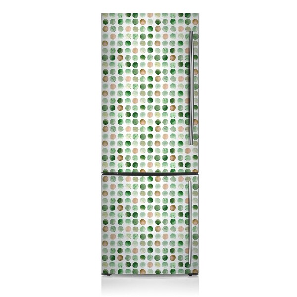 Magnetic refrigerator cover Colorful dots