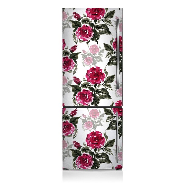 Decoration refrigerator cover Painted roses