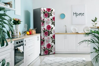 Decoration refrigerator cover Painted roses