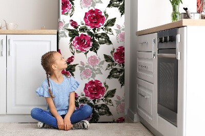 Decoration refrigerator cover Painted roses