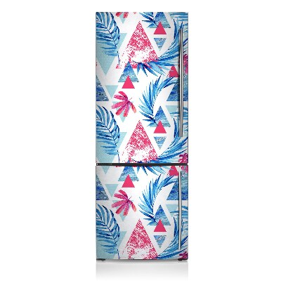 Decoration refrigerator cover Triangular leaves