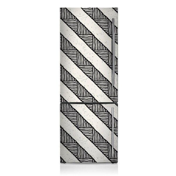 Magnetic refrigerator cover Ethnic pattern