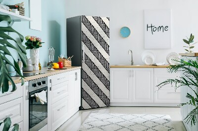 Magnetic refrigerator cover Ethnic pattern