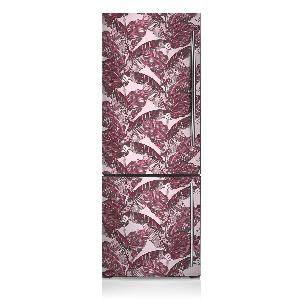 Decoration refrigerator cover Pink palm