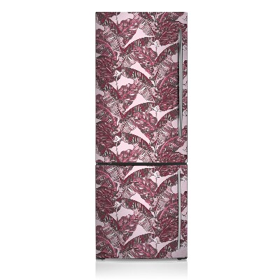 Decoration refrigerator cover Pink palm