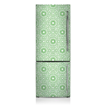 Magnetic refrigerator cover Oriental flowers