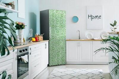 Magnetic refrigerator cover Oriental flowers