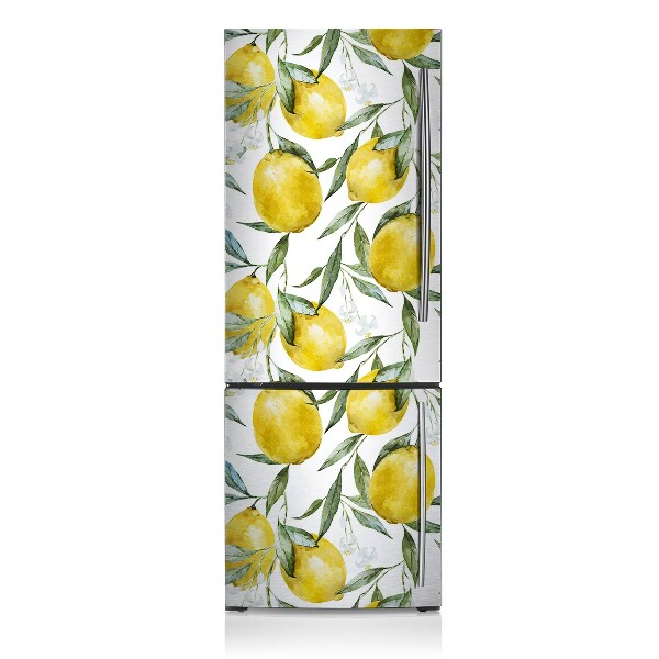 Decoration refrigerator cover Painted lemons