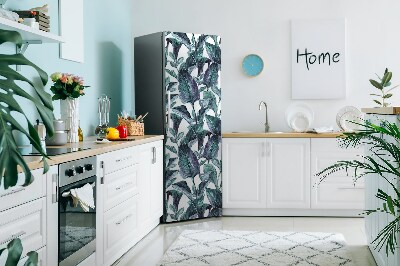 Decoration refrigerator cover Exotic leaves