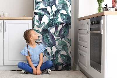 Decoration refrigerator cover Exotic leaves