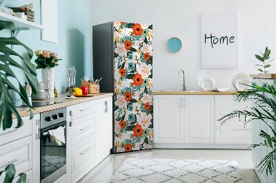 Decoration refrigerator cover Colorful flowers