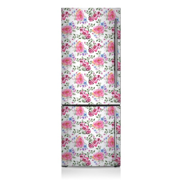 Decoration refrigerator cover Pink flowers