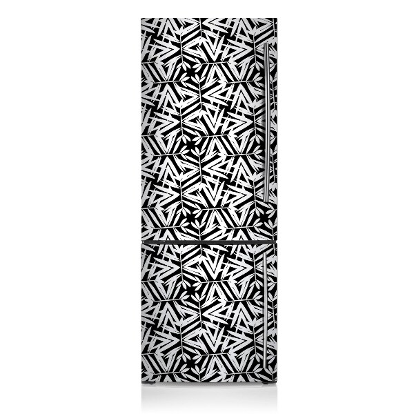 Magnetic refrigerator cover Black and white pattern