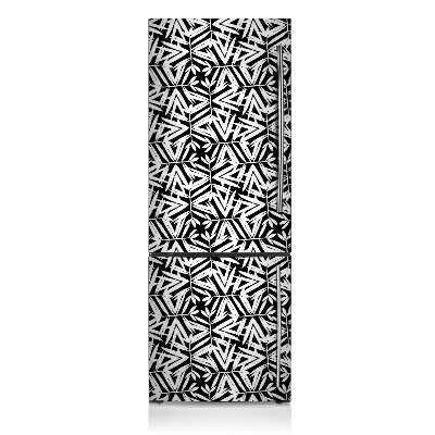 Magnetic refrigerator cover Black and white pattern