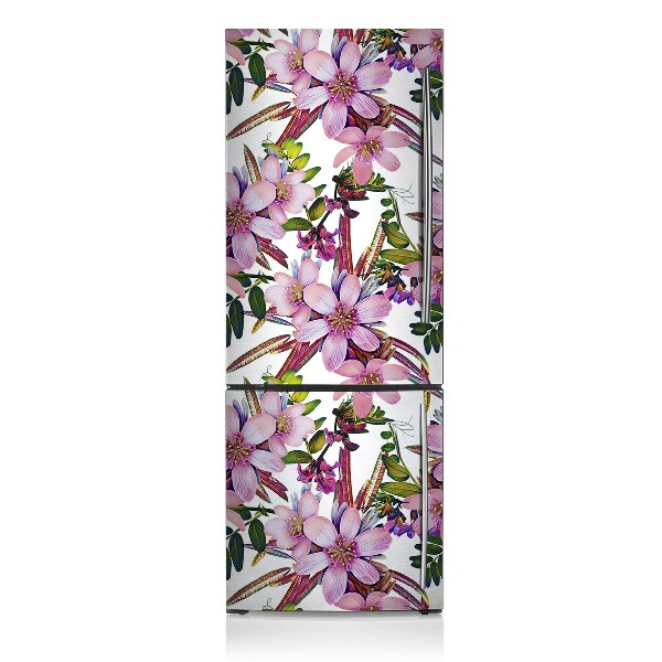 Decoration refrigerator cover Pink flowers