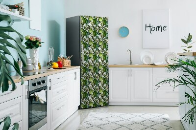 Magnetic refrigerator cover Tropical leaves