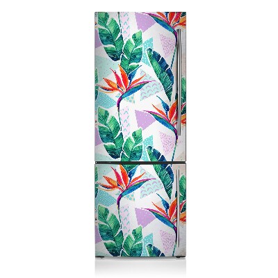 Decoration refrigerator cover Tropical flora