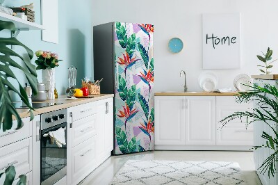 Decoration refrigerator cover Tropical flora