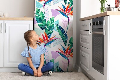 Decoration refrigerator cover Tropical flora