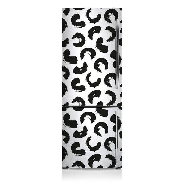 Magnetic refrigerator cover Black and white patterns