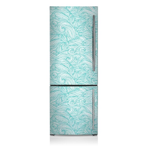 Magnetic refrigerator cover Wave waves