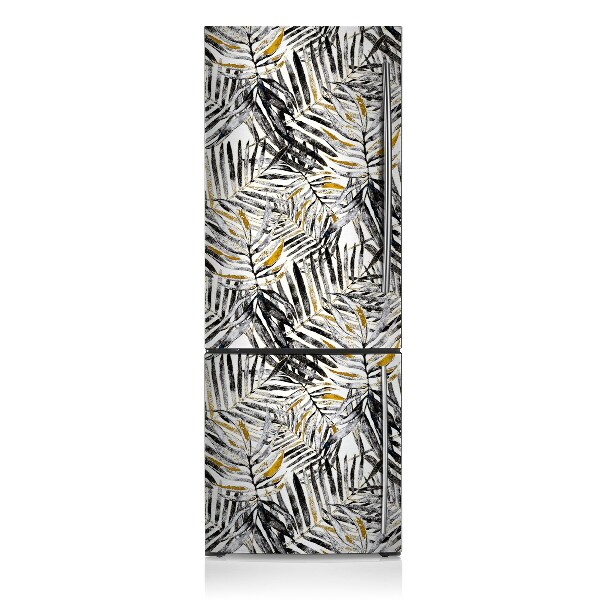 Decoration refrigerator cover Black leaves