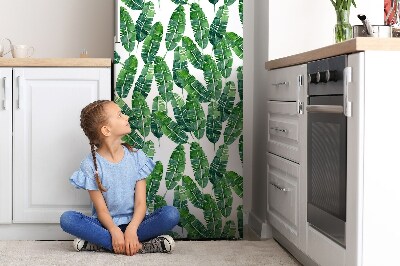 Decoration refrigerator cover Exotic leaves