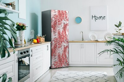 Decoration refrigerator cover Pink jungle