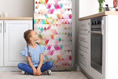 Decoration refrigerator cover Rainbow geometry