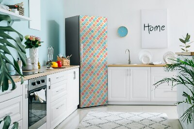 Magnetic refrigerator cover Colorful pattern