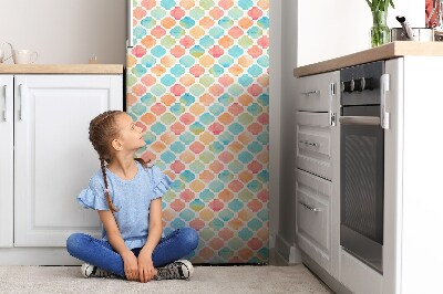 Magnetic refrigerator cover Colorful pattern