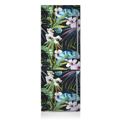 Decoration refrigerator cover Blue chameleon