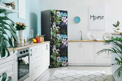 Decoration refrigerator cover Blue chameleon