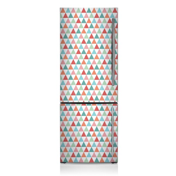 Decoration refrigerator cover Colorful triangles