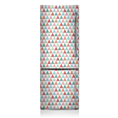 Decoration refrigerator cover Colorful triangles