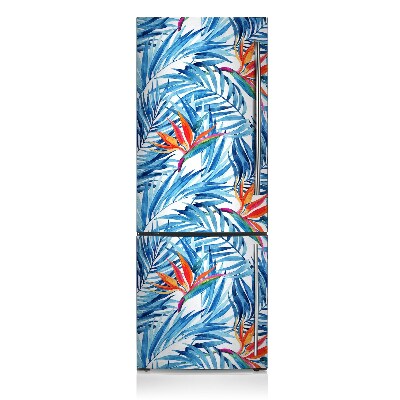 Decoration refrigerator cover Blue paradise