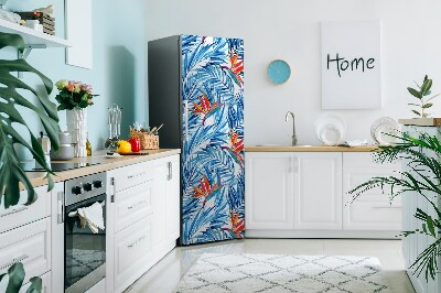 Decoration refrigerator cover Blue paradise