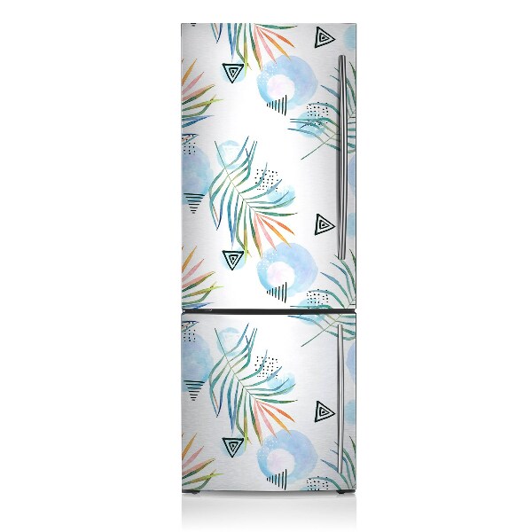 Magnetic refrigerator cover Tropical pattern