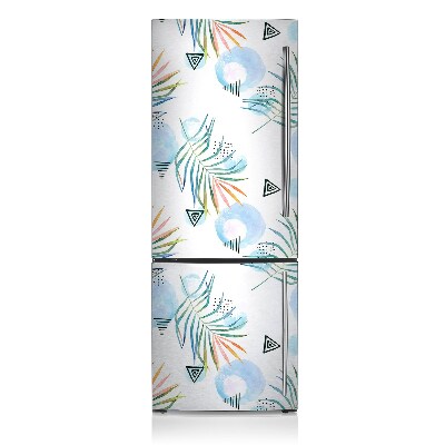 Magnetic refrigerator cover Tropical pattern