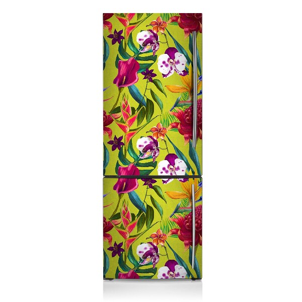 Magnetic refrigerator cover Painted garden