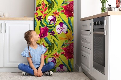 Magnetic refrigerator cover Painted garden