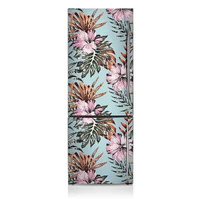 Decoration refrigerator cover Hibiscus flowers