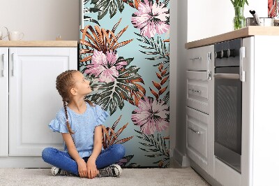 Decoration refrigerator cover Hibiscus flowers