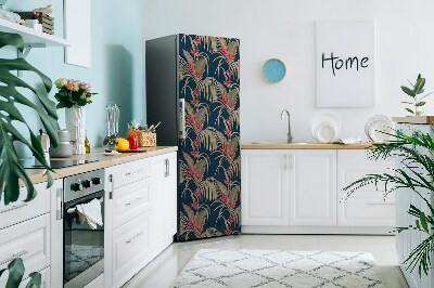 Magnetic refrigerator cover Tropical palm trees