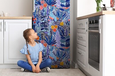 Decoration refrigerator cover Wild flowers