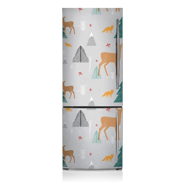 Decoration refrigerator cover Animal forest